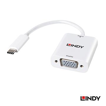 LINDY 主動式 USB-C to VGA轉接器