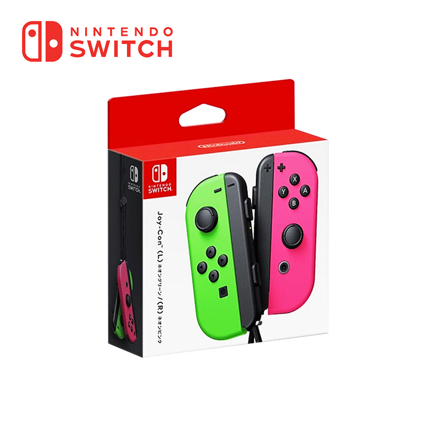 Switch Joy-con 左右手套裝 電光綠(L)+電光粉紅(R)