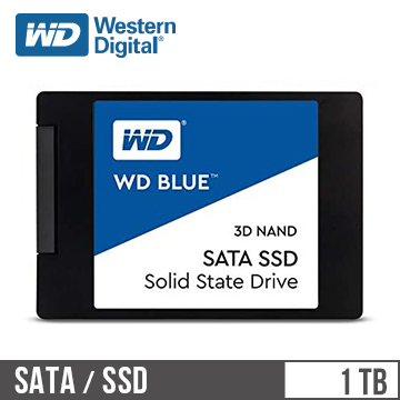 WD SSD Blue系列-2.5&quot; 1TB固態硬碟(3D TLC)