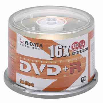 RIDATA 光碟片16X DVD+R/50片桶裝