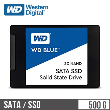 WD SSD Blue系列-2.5&quot;500G固態硬碟(3D TLC)