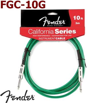FENDER 導線10呎 綠色