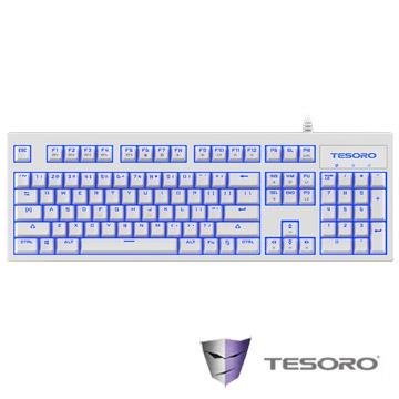 TESORO Excalibur V2鍵盤-白(青軸/中文版)
