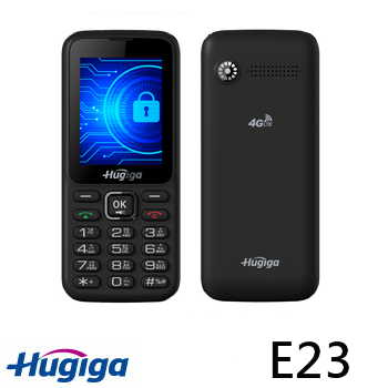 鴻碁Hugiga 4G 直立式資安手機 黑色