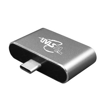 T.C.STAR Type-C公轉雙孔USB2.0母轉接器