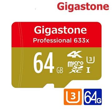 Gigastone立達 MicroSD U3 64GB記憶卡(含轉卡)