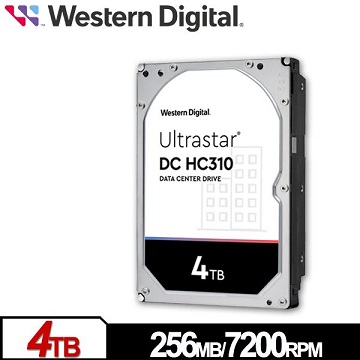 WD威騰 3.5吋 4TB  Ultrastar DC HC310企業硬碟