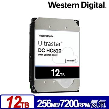 WD威騰 3.5吋 12TB Ultrastar DC HC520 企業硬碟