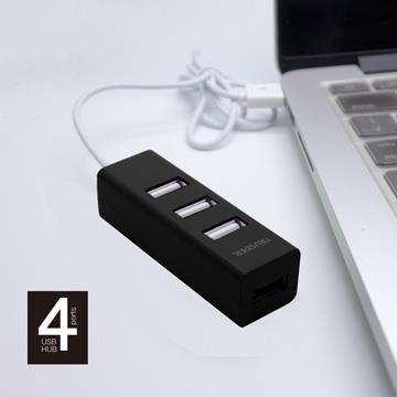 TRUSDER USB2.0 4PORT USB HUB(黑)