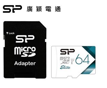 SP廣穎 MicroSD U1 V21 64GB記憶卡(含轉卡)
