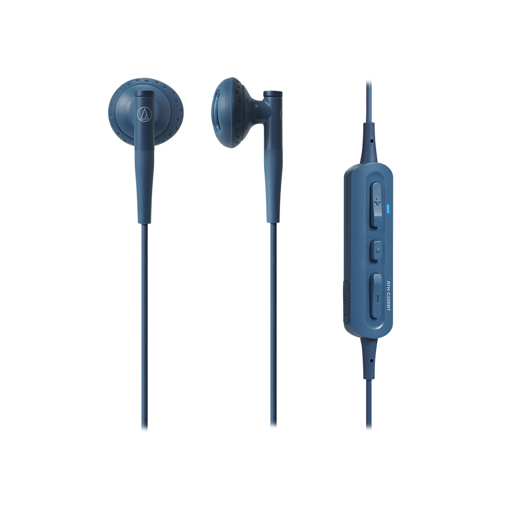 (福利品)鐵三角Audio-Technica 耳塞式藍牙耳機-藍