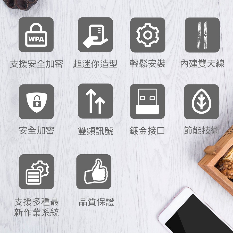 TP-LINK Archer T2U Nano無線微型USB網路卡 - 細節圖 1