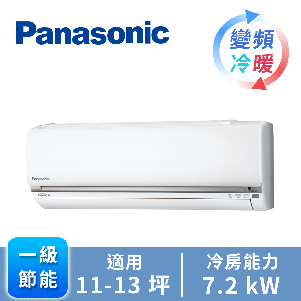 Panasonic ECONAVI+nanoeX1對1變頻冷暖空調