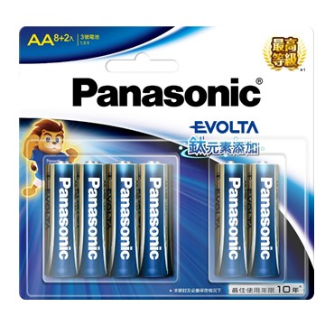 國際牌Panasonic EVOLTA鈦元素電池3號10入