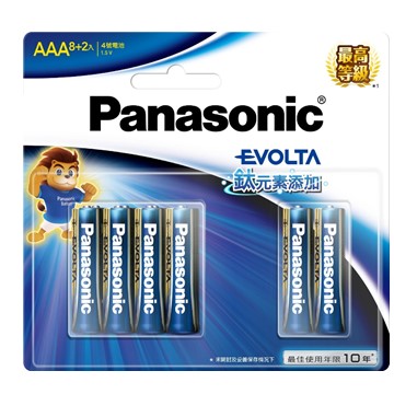 國際牌Panasonic EVOLTA鈦元素電池4號10入