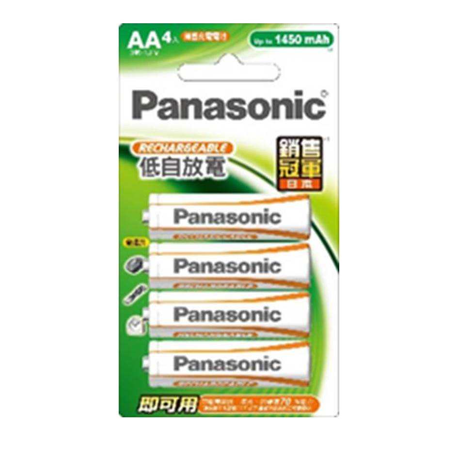 國際牌Panasonic 經濟型充電電池3號4入
