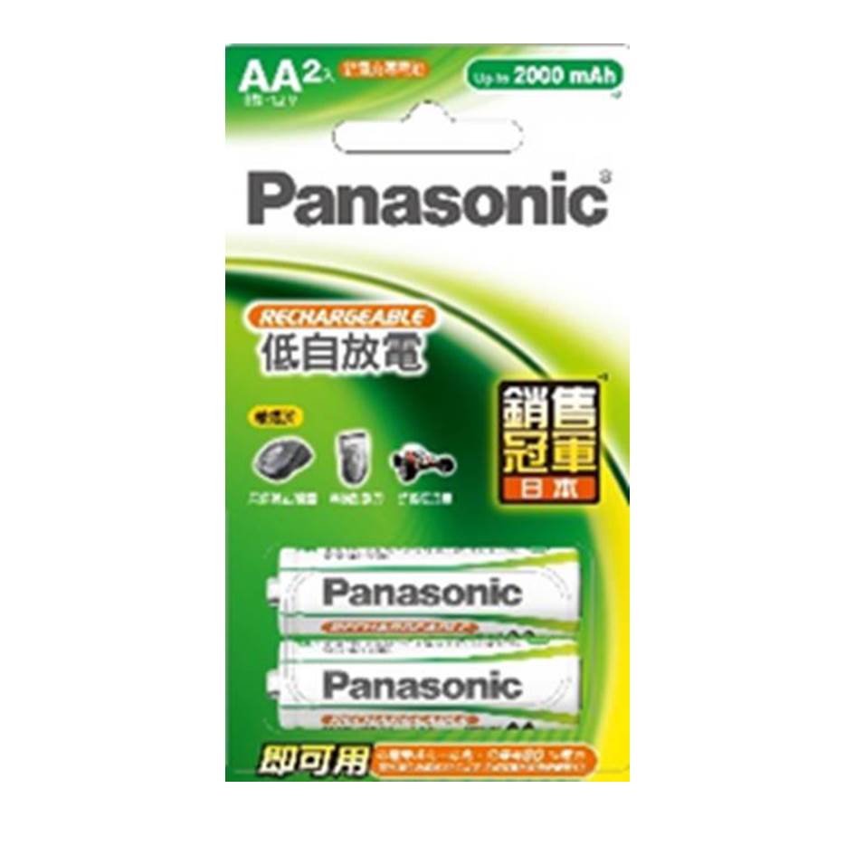 國際牌Panasonic 標準型充電電池3號2入
