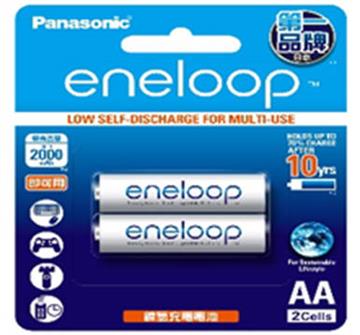 國際牌Panasonic eneloop充電電池3號2入