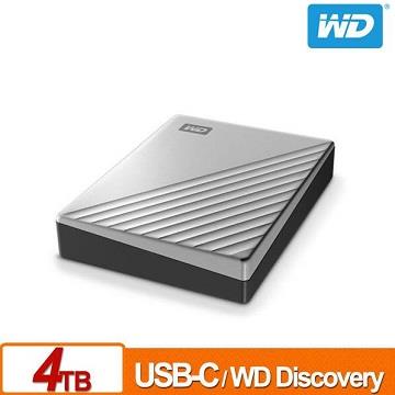 【4TB】WD 2.5吋 行動硬碟My Passport Ultra 銀