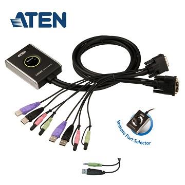 ATEN 2埠USB DVI KVM多電腦切換器