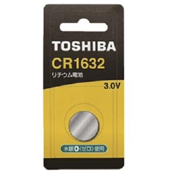 東芝TOSHIBA 鈕扣電池 CR1632-1入卡