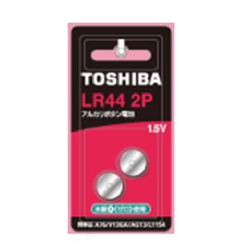 東芝TOSHIBA 鈕扣電池 LR44-2入卡
