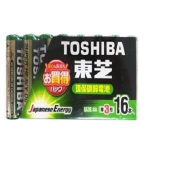 東芝TOSHIBA 環保3號電池16入