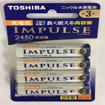 東芝3號低自放鎳氫充電電池組4P