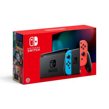 Nintendo Switch 電力加強版主機 電光藍．電光紅