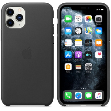Apple iPhone 11 Pro 皮革保護殼 黑色