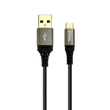 大通 Micro USB 2.4A快速充電線0.25M-黑