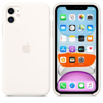 Apple iPhone 11 矽膠保護殼 白色
