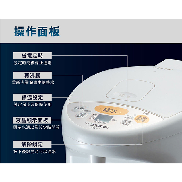 (展示品) 象印4公升超級真空保溫熱水瓶 - 細節圖 1