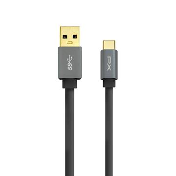 大通 Type-C USB3.1 快速充電線0.25M-黑