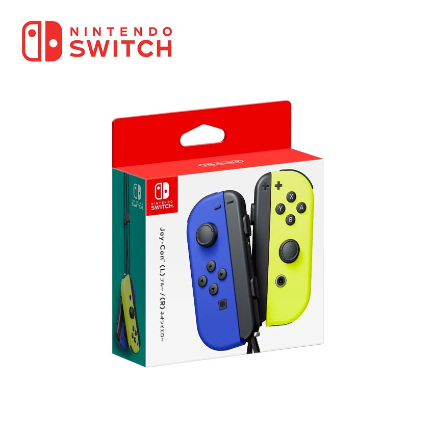 Switch Joy-con 左右手套裝 藍色(L)+電光黃(R)