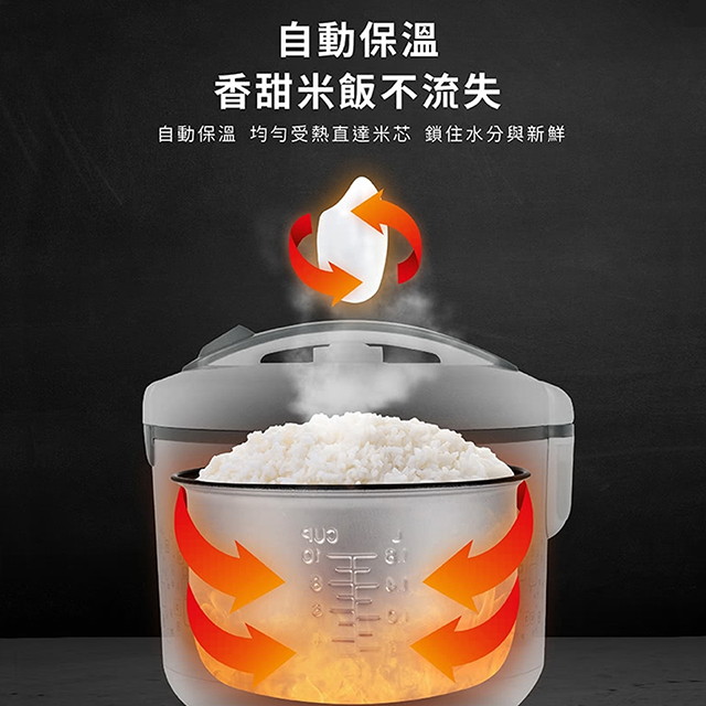 歌林Kolin 10人份 機械式電子鍋 - 細節圖 1