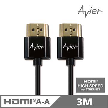 Avier HDMI A TO A 3M超薄影音傳輸線