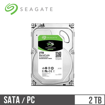 Seagate希捷 新梭魚 3.5吋 2TB SATA硬碟