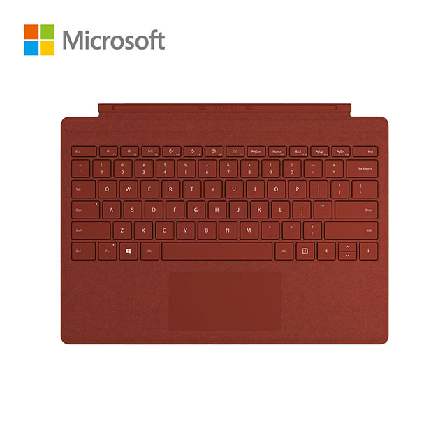 (展示品) 微軟Microsoft Surface Pro 實體鍵盤 -罌粟紅