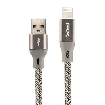 大通PX USB-A to Lightning充電線 1M-灰