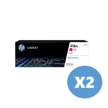 2入組｜惠普HP 416A 洋紅色原廠 LaserJet 碳粉匣