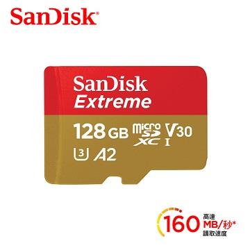 SanDisk晟碟 Extreme microSDXC A2 128G記憶卡