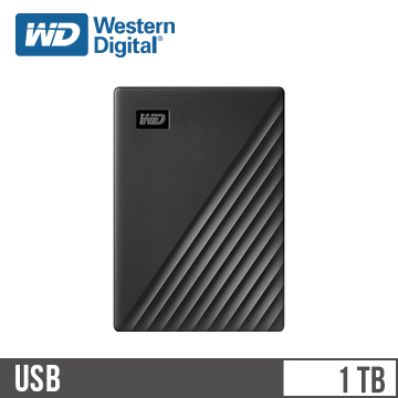 WD威騰 My Passport 2.5吋 1TB 行動硬碟 黑