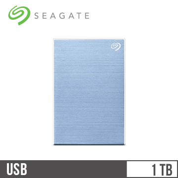 Seagate希捷 Backup Plus Slim 2.5吋 1TB行動硬碟 冰川藍