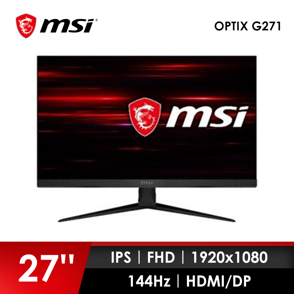 微星MSI 27型IPS平面電競螢幕