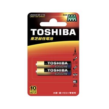 東芝TOSHIBA 鹼性4號電池2入卡裝