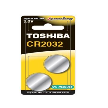 東芝TOSHIBA 鈕扣電池 CR2032-2入卡