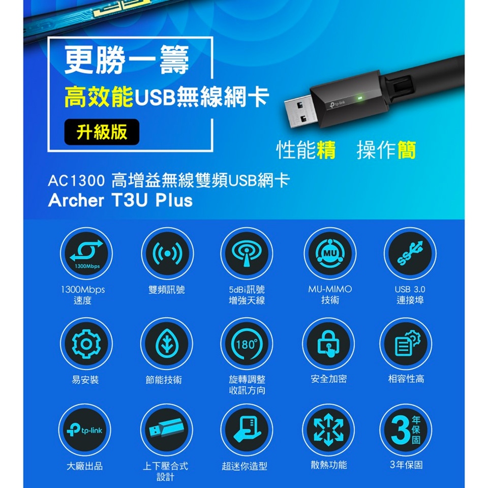 TP-LINK 無線雙頻USB網卡 - 細節圖 1
