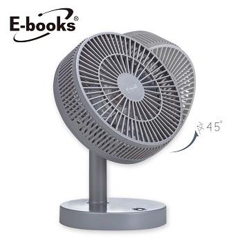 E-books K24無印風6吋桌上型充電風扇(灰)