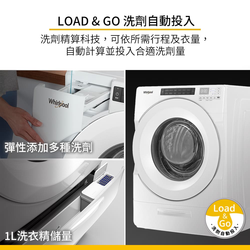 惠而浦 17公斤Load&Go滾筒洗衣機 - 細節圖 3